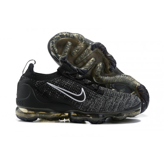 Donna/Uomo Air VaporMax 2021 Flyknit Nero Grigio DC9394-001 Scarpe Da Ginnastica