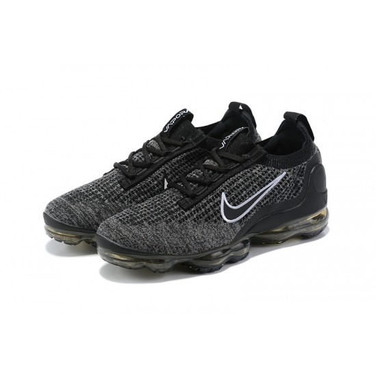 Donna/Uomo Air VaporMax 2021 Flyknit Nero Grigio DC9394-001 Scarpe Da Ginnastica