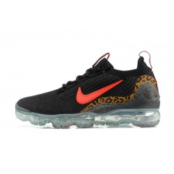 Donna/Uomo Air VaporMax 2021 Flyknit Nero Rosso Scarpe Da Ginnastica