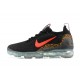 Donna/Uomo Air VaporMax 2021 Flyknit Nero Rosso Scarpe Da Ginnastica