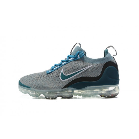 Donna/Uomo Air VaporMax 2021 Flyknit Blu Grigio DC9394-400 Scarpe Da Ginnastica