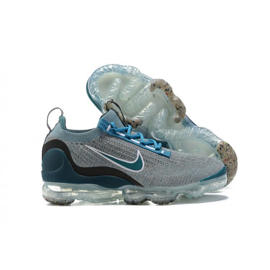 Donna/Uomo Air VaporMax 2021 Flyknit Blu Grigio DC9394-400 Scarpe Da Ginnastica