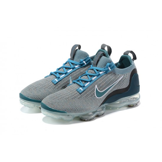 Donna/Uomo Air VaporMax 2021 Flyknit Blu Grigio DC9394-400 Scarpe Da Ginnastica