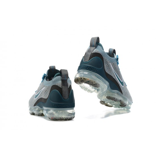 Donna/Uomo Air VaporMax 2021 Flyknit Blu Grigio DC9394-400 Scarpe Da Ginnastica