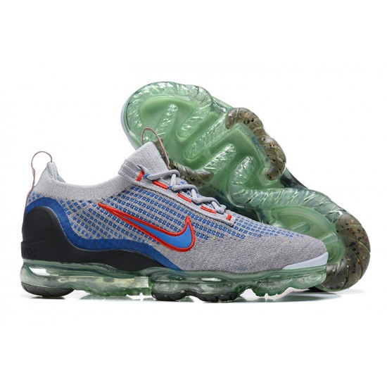 Donna/Uomo Air VaporMax 2021 Flyknit Grigio Blu DX3368-700 Scarpe Da Ginnastica