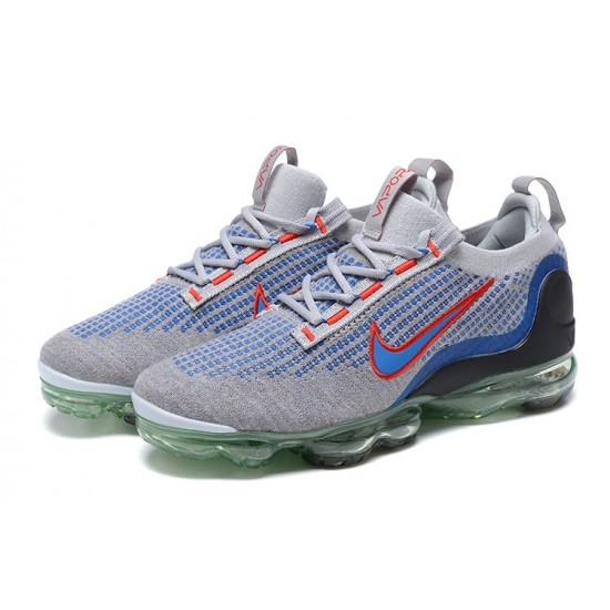 Donna/Uomo Air VaporMax 2021 Flyknit Grigio Blu DX3368-700 Scarpe Da Ginnastica