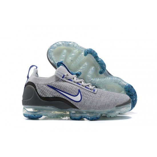 Donna/Uomo Air VaporMax 2021 Flyknit Grigio Blu Scarpe Da Ginnastica