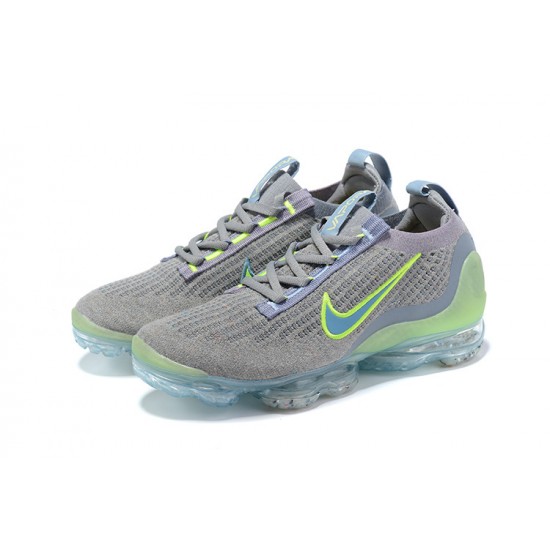 Donna/Uomo Air VaporMax 2021 Flyknit Grigio Verde DH4084-003 Scarpe Da Ginnastica