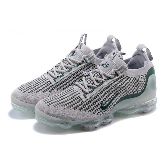 Donna/Uomo Air VaporMax 2021 Flyknit Grigio Verde DN3074-001 Scarpe Da Ginnastica