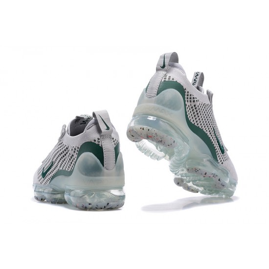 Donna/Uomo Air VaporMax 2021 Flyknit Grigio Verde DN3074-001 Scarpe Da Ginnastica