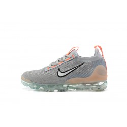 Donna/Uomo Air VaporMax 2021 Flyknit Grigio Arancione DH4084-002 Scarpe Da Ginnastica