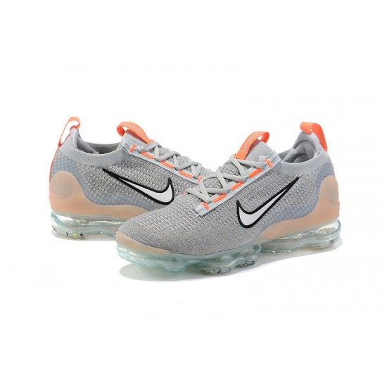 Donna/Uomo Air VaporMax 2021 Flyknit Grigio Arancione DH4084-002 Scarpe Da Ginnastica