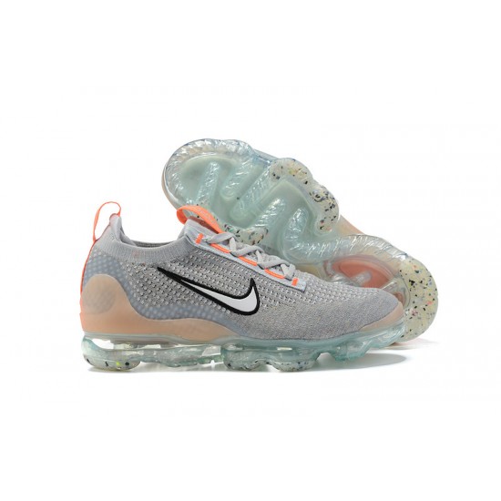 Donna/Uomo Air VaporMax 2021 Flyknit Grigio Arancione DH4084-002 Scarpe Da Ginnastica