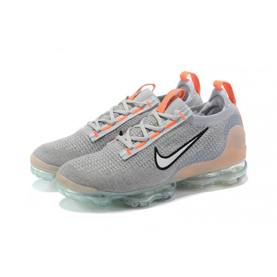 Donna/Uomo Air VaporMax 2021 Flyknit Grigio Arancione DH4084-002 Scarpe Da Ginnastica