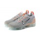 Donna/Uomo Air VaporMax 2021 Flyknit Grigio Arancione DH4084-002 Scarpe Da Ginnastica