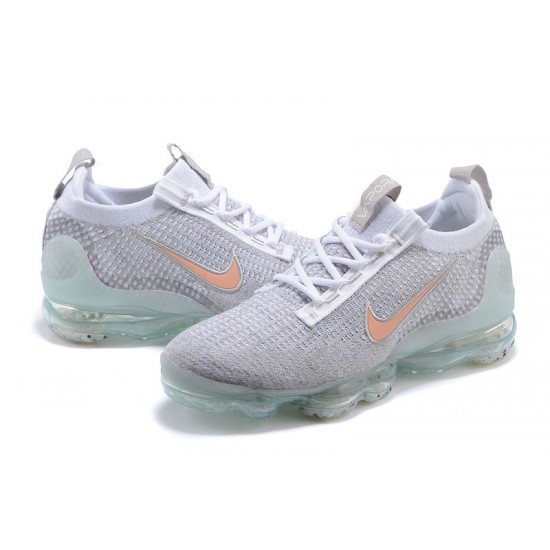 Donna/Uomo Air VaporMax 2021 Flyknit Grigio Arancione DH4090-002 Scarpe Da Ginnastica