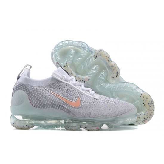 Donna/Uomo Air VaporMax 2021 Flyknit Grigio Arancione DH4090-002 Scarpe Da Ginnastica