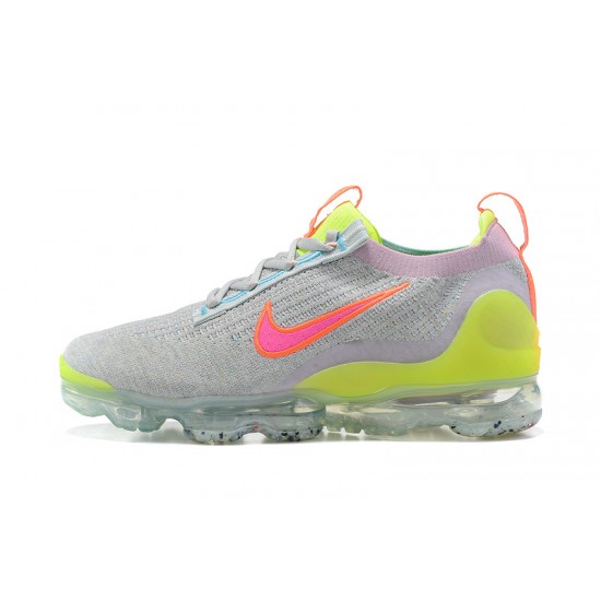 Donna/Uomo Air VaporMax 2021 Flyknit Grigio Rosa DH4088-002 Scarpe Da Ginnastica