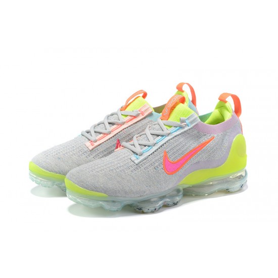 Donna/Uomo Air VaporMax 2021 Flyknit Grigio Rosa DH4088-002 Scarpe Da Ginnastica