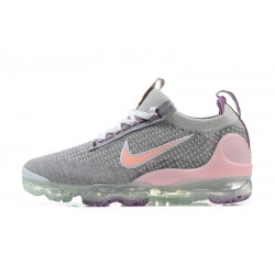 Donna/Uomo Air VaporMax 2021 Flyknit Grigio and Rosa Scarpe Da Ginnastica