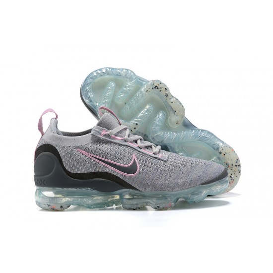 Donna/Uomo Air VaporMax 2021 Flyknit Rosa Grigio DB1550-004 Scarpe Da Ginnastica