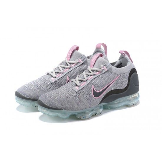 Donna/Uomo Air VaporMax 2021 Flyknit Rosa Grigio DB1550-004 Scarpe Da Ginnastica