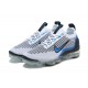 Donna/Uomo Air VaporMax 2021 Flyknit Bianco Blu DM0025-001 Scarpe Da Ginnastica