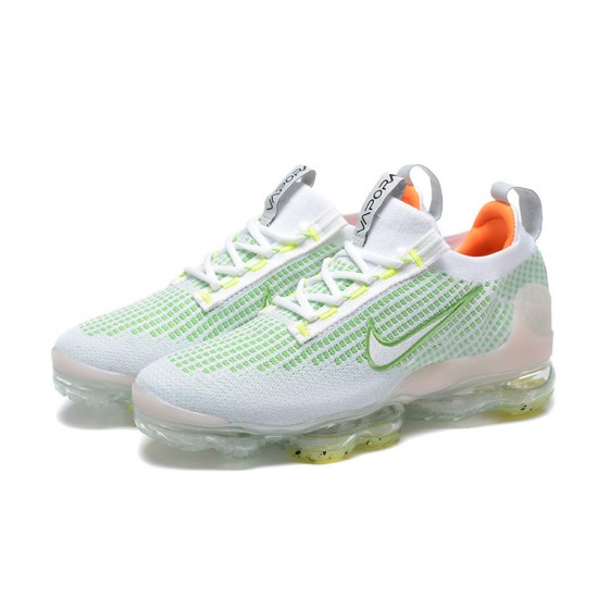 Donna/Uomo Air VaporMax 2021 Flyknit Bianco Verde FD0871-100 Scarpe Da Ginnastica