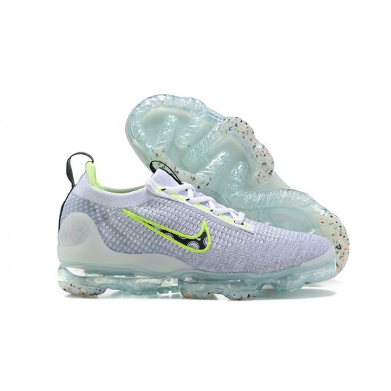 Donna/Uomo Air VaporMax 2021 Flyknit Bianco Grigio DB1550-005 Scarpe Da Ginnastica