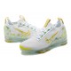 Donna/Uomo Air VaporMax 2021 Flyknit Bianco Giallo Scarpe Da Ginnastica