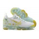 Donna/Uomo Air VaporMax 2021 Flyknit Bianco Giallo Scarpe Da Ginnastica