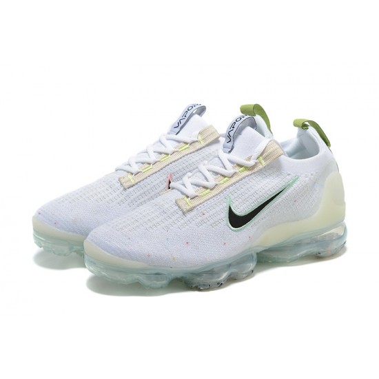 Donna/Uomo Air VaporMax 2021 Flyknit Bianco and Nero Scarpe Da Ginnastica