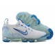 Donna/Uomo Air VaporMax 2021 Flyknit Bianco and Blu Scarpe Da Ginnastica