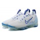 Donna/Uomo Air VaporMax 2021 Flyknit Bianco and Blu Scarpe Da Ginnastica