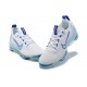 Donna/Uomo Air VaporMax 2021 Flyknit Bianco and Blu Scarpe Da Ginnastica