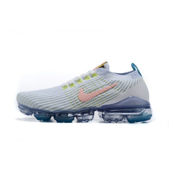 Donna/Uomo Air VaporMax Flyknit 3 Bianco Blu AJ6900-003 Scarpe Da Ginnastica