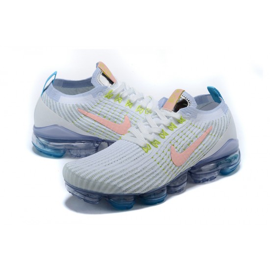 Donna/Uomo Air VaporMax Flyknit 3 Bianco Blu AJ6900-003 Scarpe Da Ginnastica