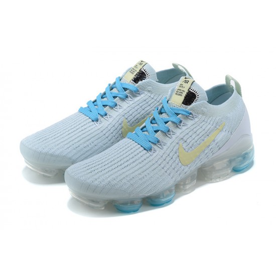 Donna/Uomo Air VaporMax Flyknit 3 Bianco Blu AJ6910-500 Scarpe Da Ginnastica