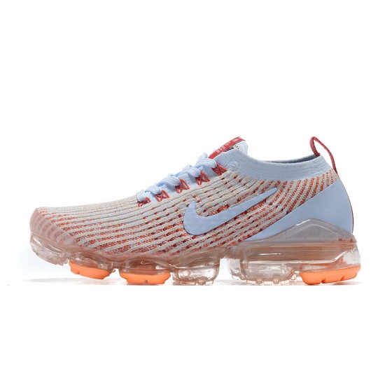 Donna/Uomo Air VaporMax Flyknit 3 Bianco Arancione AJ6910-400 Scarpe Da Ginnastica