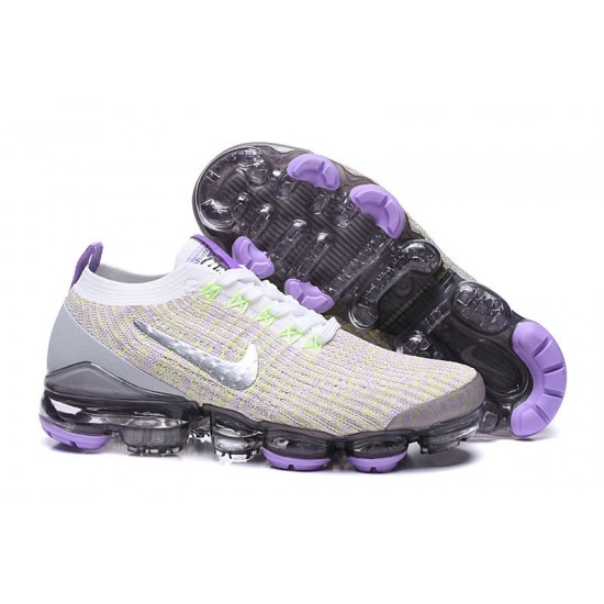 Donna/Uomo Air VaporMax Flyknit 3 Bianco Viola AJ6900-102 Scarpe Da Ginnastica