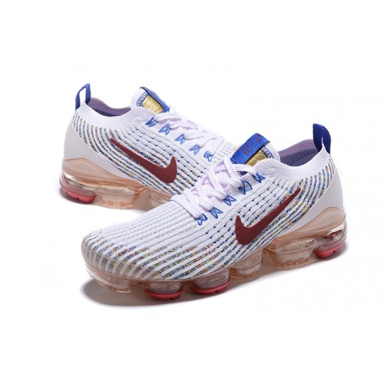 Donna/Uomo Air VaporMax Flyknit 3 Bianco Rosso AJ6910-501 Scarpe Da Ginnastica