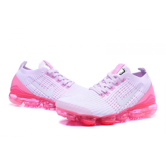 Donna Air VaporMax Flyknit 3 Bianco Rosa AJ6910-005 Scarpe Da Ginnastica