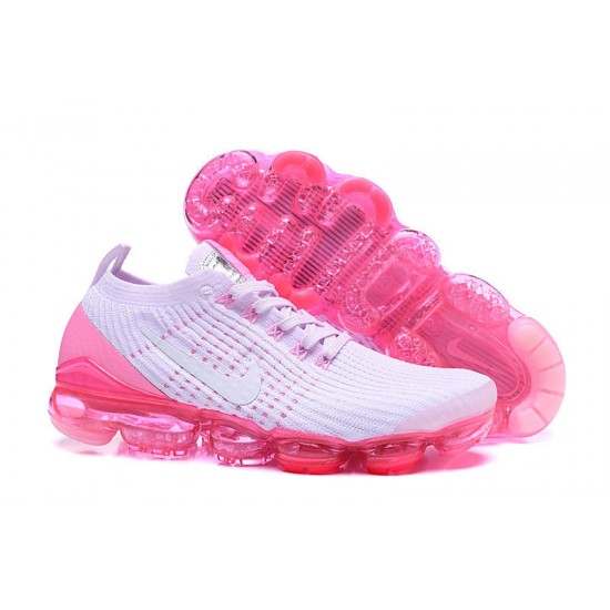 Donna Air VaporMax Flyknit 3 Bianco Rosa AJ6910-005 Scarpe Da Ginnastica