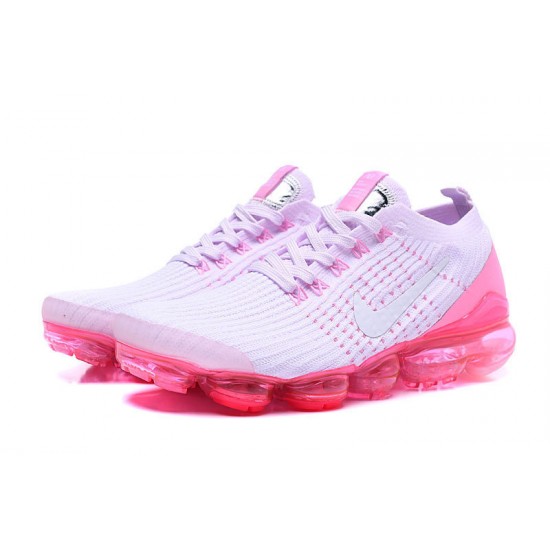 Donna Air VaporMax Flyknit 3 Bianco Rosa AJ6910-005 Scarpe Da Ginnastica