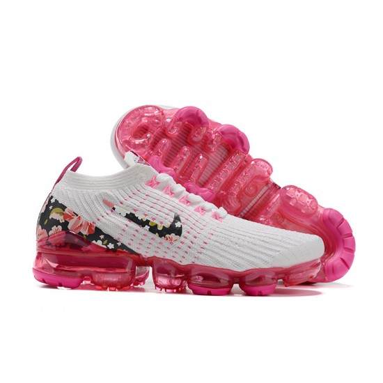 Donna Air VaporMax Flyknit 3 Bianco Rosa AJ6910-601 Scarpe Da Ginnastica