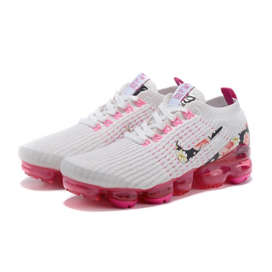 Donna Air VaporMax Flyknit 3 Bianco Rosa AJ6910-601 Scarpe Da Ginnastica