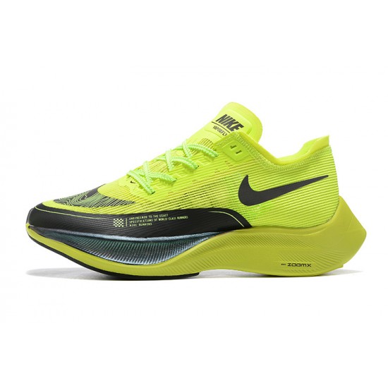 Uomo ZoomX VaporFly NEXT% Chartreuse Nero Scarpe Da Ginnastica 