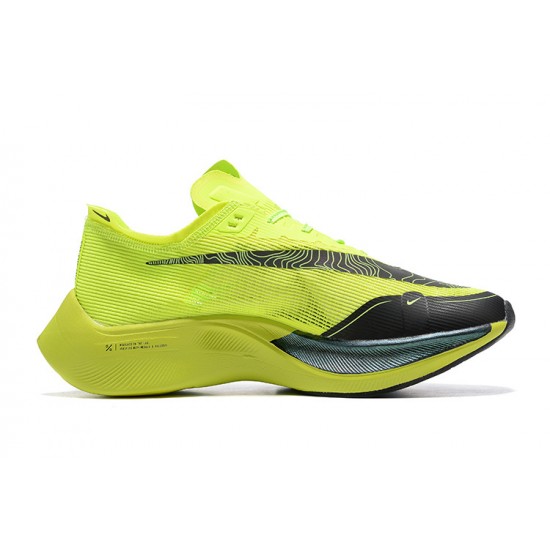 Uomo ZoomX VaporFly NEXT% Chartreuse Nero Scarpe Da Ginnastica 