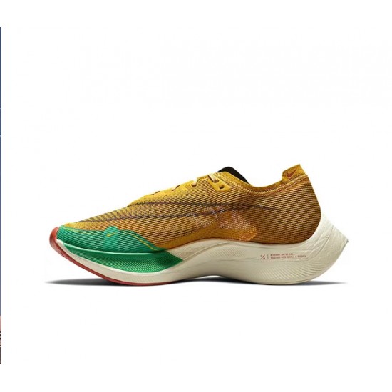 Uomo ZoomX VaporFly NEXT% Giallo Verde Scarpe Da Ginnastica 