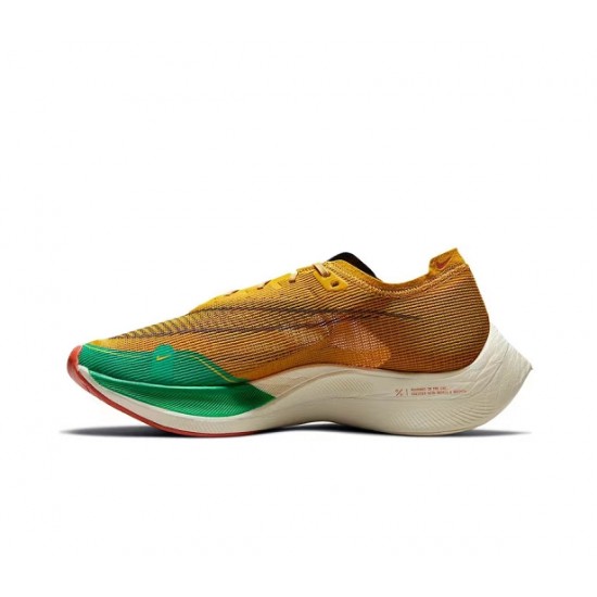 Uomo ZoomX VaporFly NEXT% Giallo Verde Scarpe Da Ginnastica 